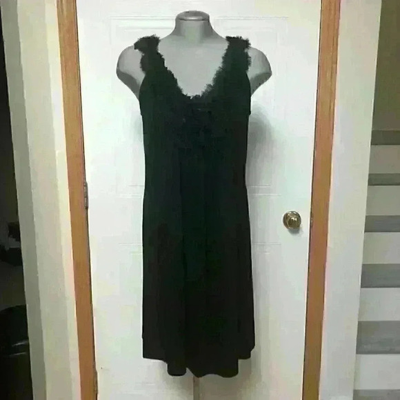 Soma Intimate Nightie Floral Applicate Lounge Comfort Black - Picture 7 of 8